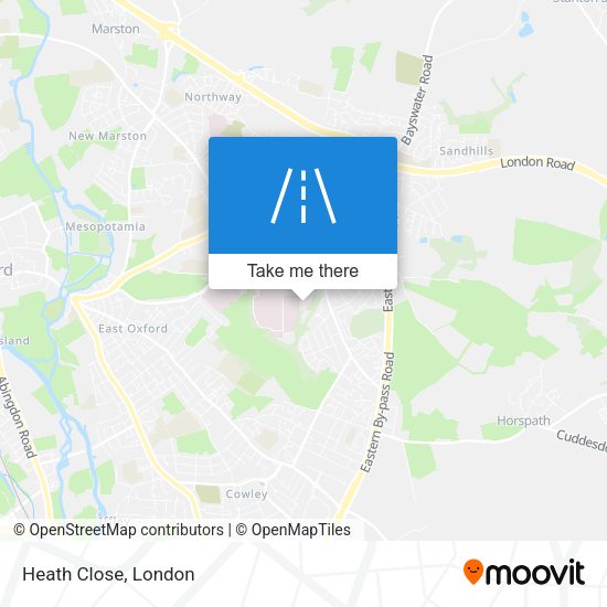 Heath Close map