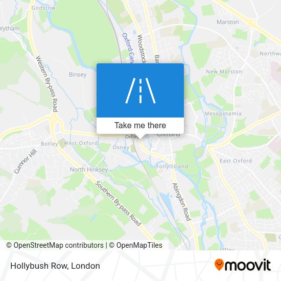 Hollybush Row map