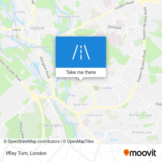Iffley Turn map