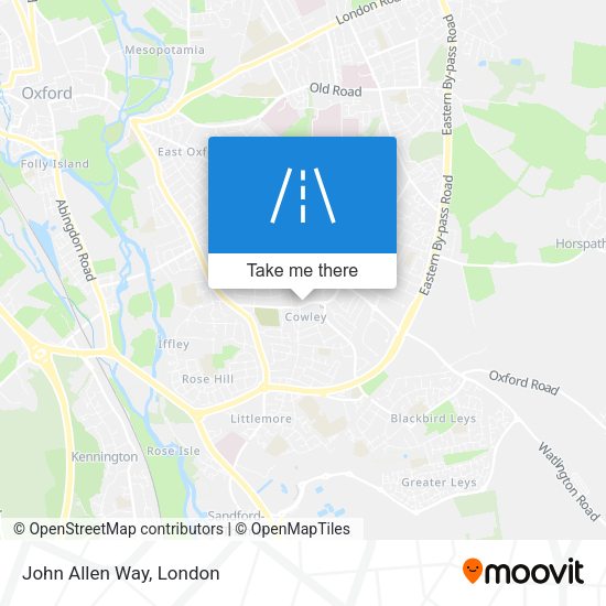 John Allen Way map
