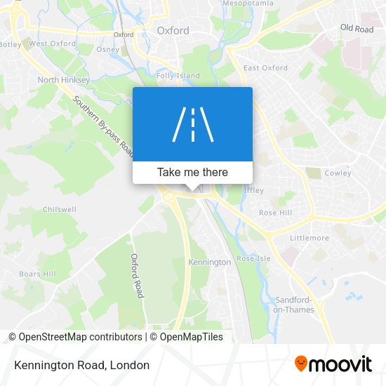 Kennington Road map