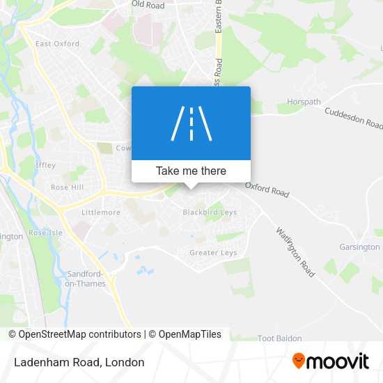 Ladenham Road map