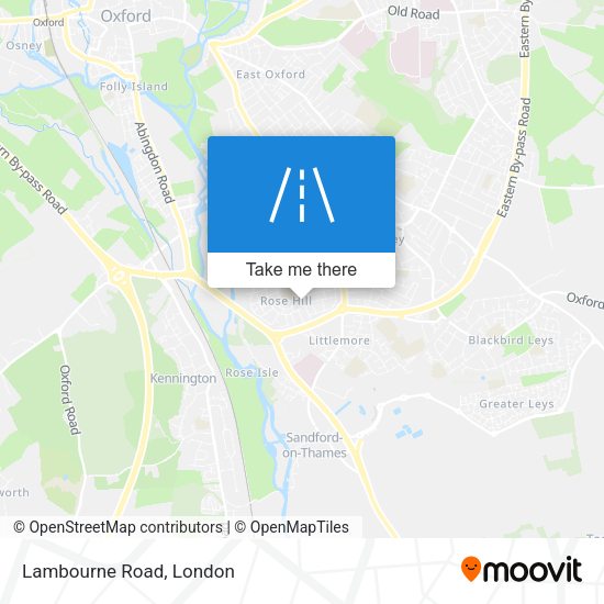 Lambourne Road map