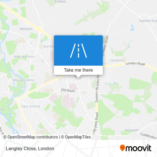 Langley Close map
