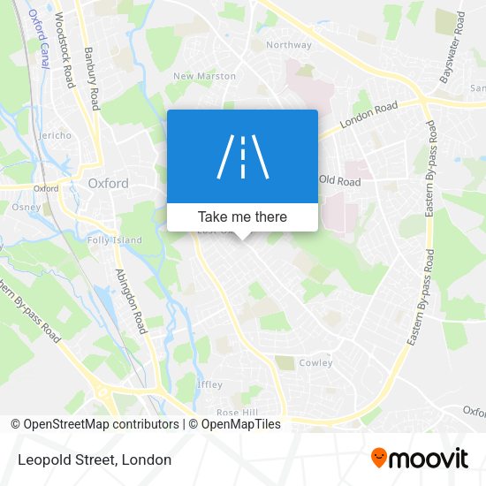 Leopold Street map