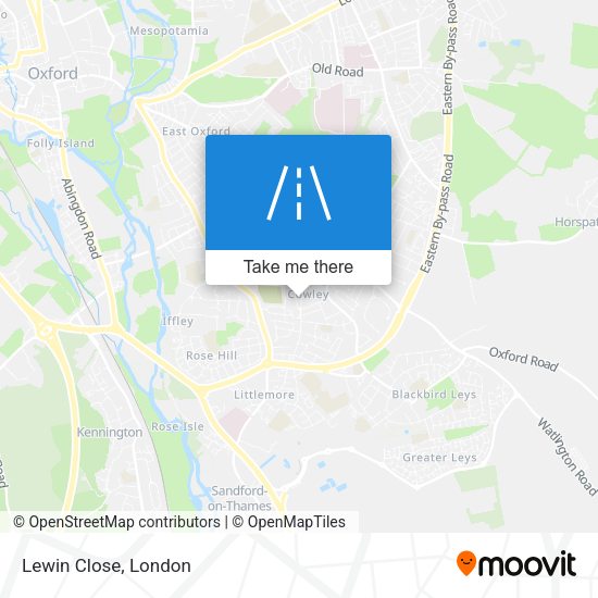 Lewin Close map