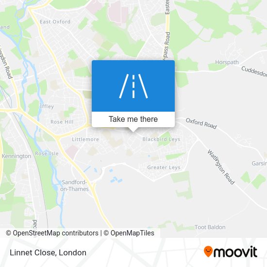 Linnet Close map