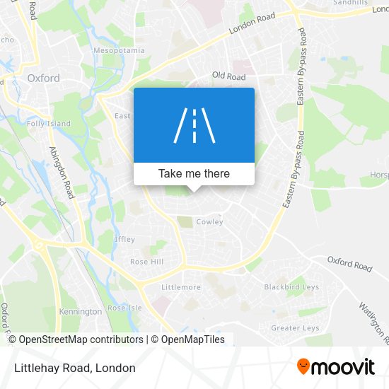 Littlehay Road map