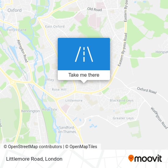 Littlemore Road map