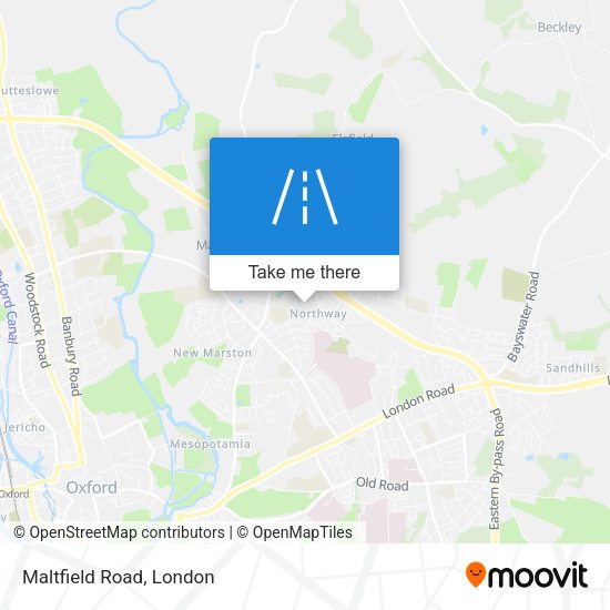 Maltfield Road map