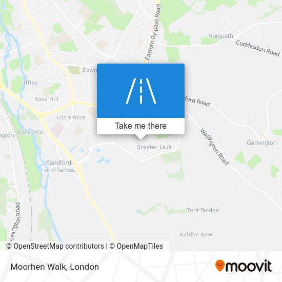 Moorhen Walk map