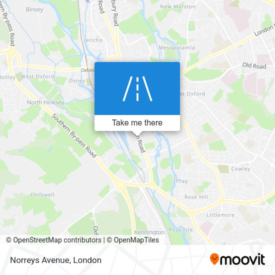 Norreys Avenue map