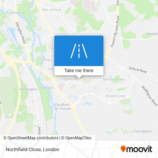 Northfield Close map