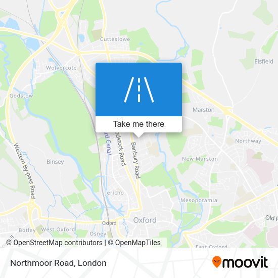 Northmoor Road map
