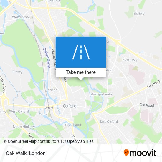 Oak Walk map