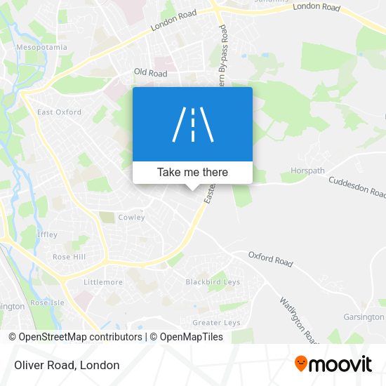Oliver Road map