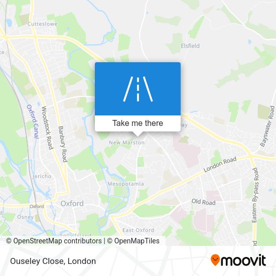 Ouseley Close map