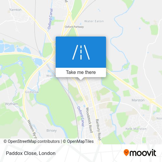Paddox Close map