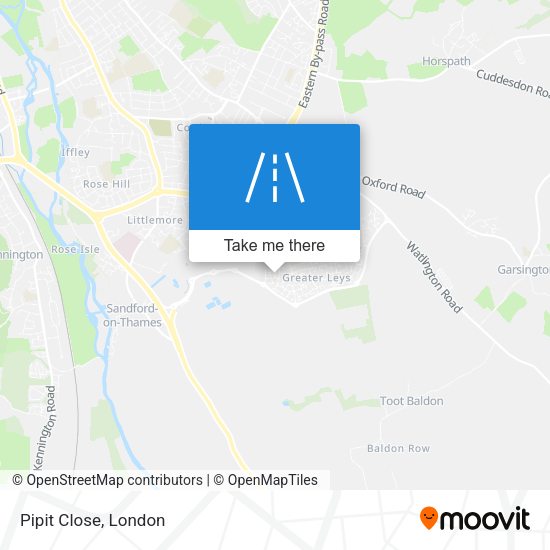 Pipit Close map