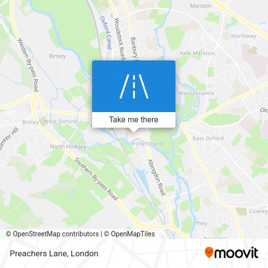 Preachers Lane map