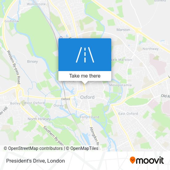 President's Drive map