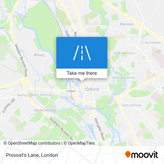 Provost's Lane map