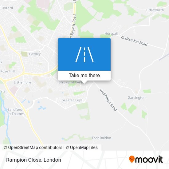Rampion Close map