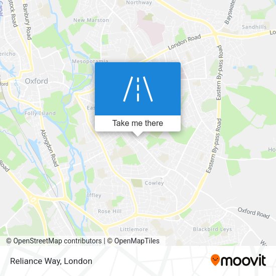 Reliance Way map