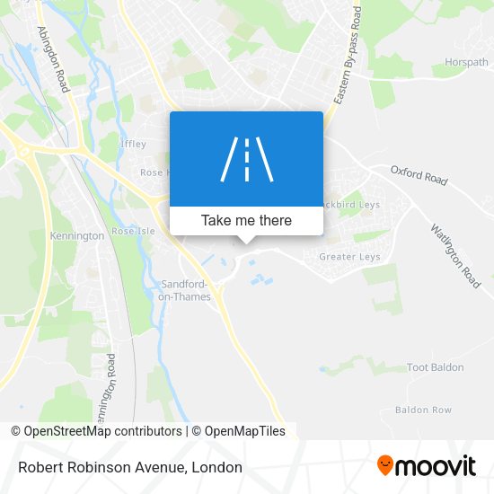Robert Robinson Avenue map
