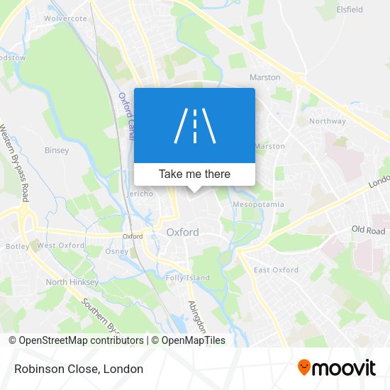 Robinson Close map