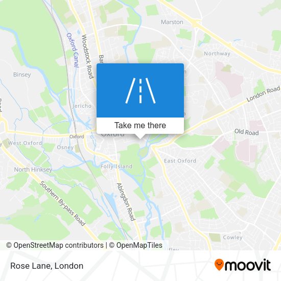 Rose Lane map