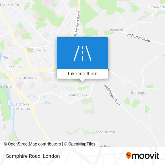 Samphire Road map