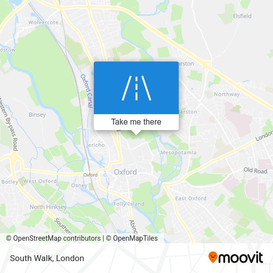 South Walk map