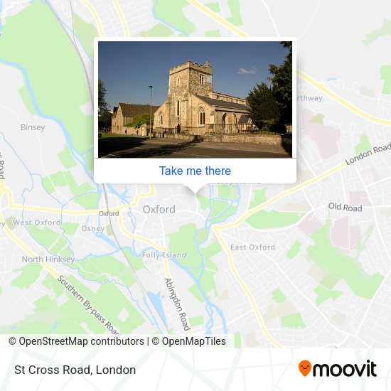 St Cross Road map