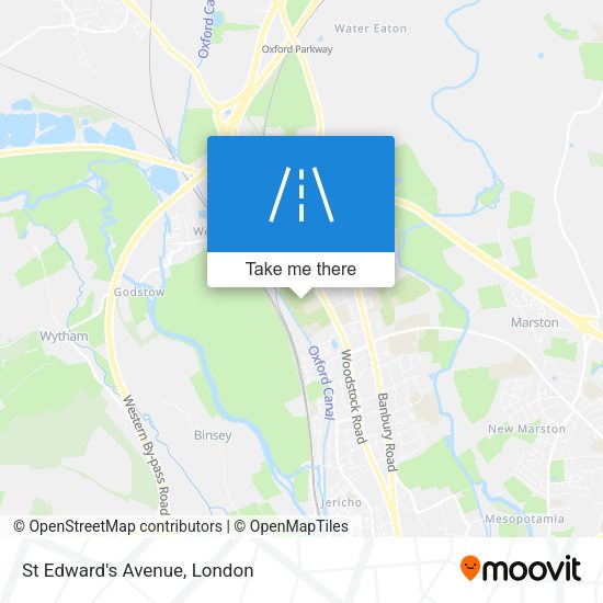 St Edward's Avenue map
