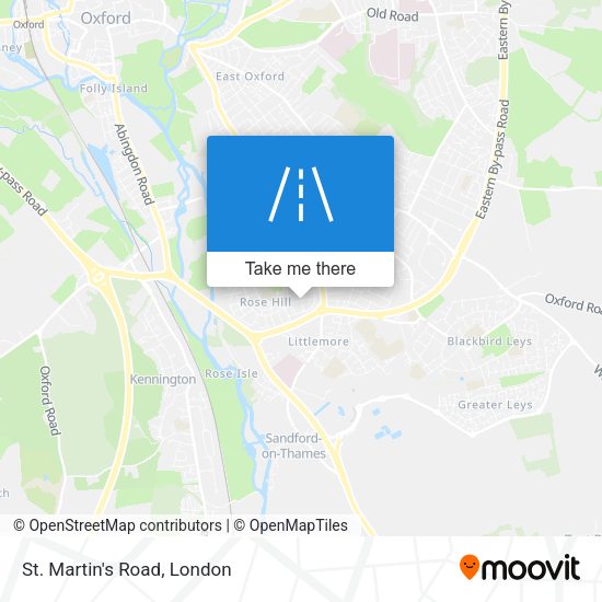St. Martin's Road map