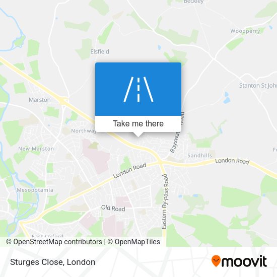 Sturges Close map