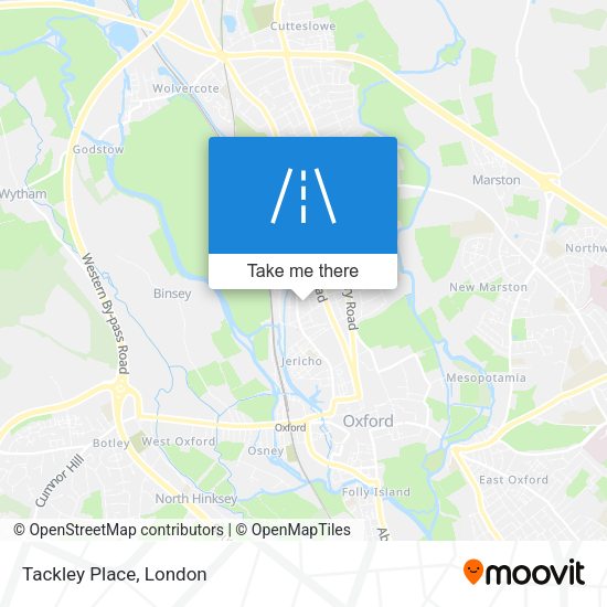 Tackley Place map