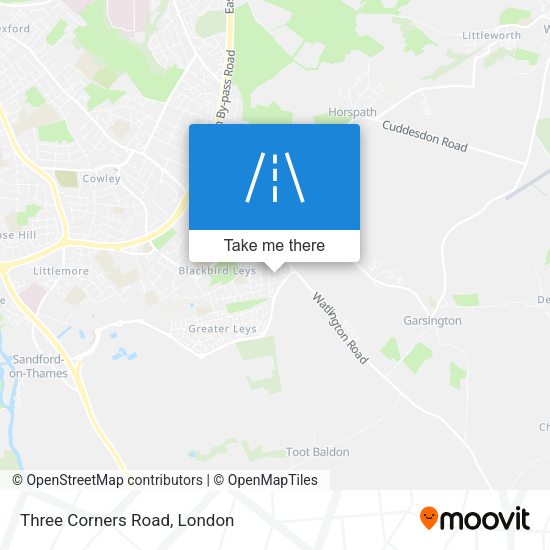 Three Corners Road map