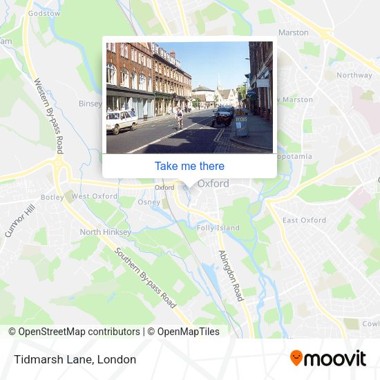 Tidmarsh Lane map