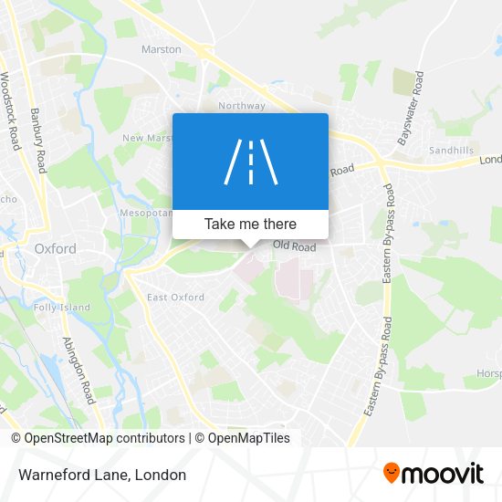 Warneford Lane map