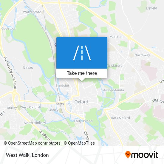 West Walk map