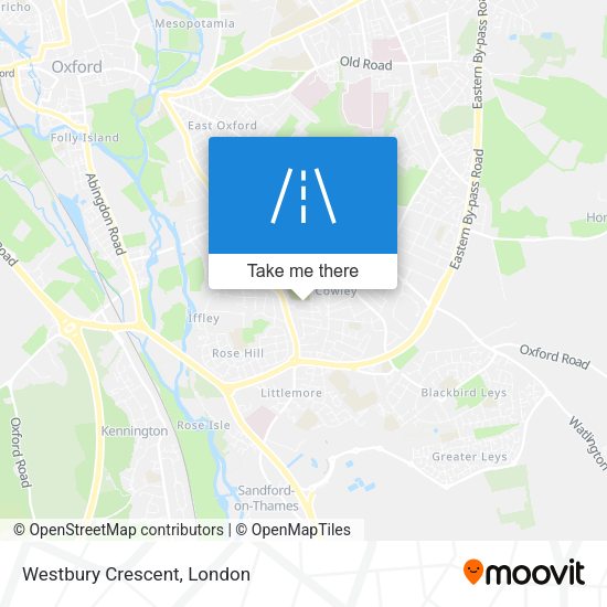 Westbury Crescent map
