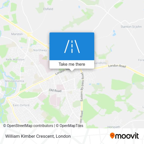 William Kimber Crescent map