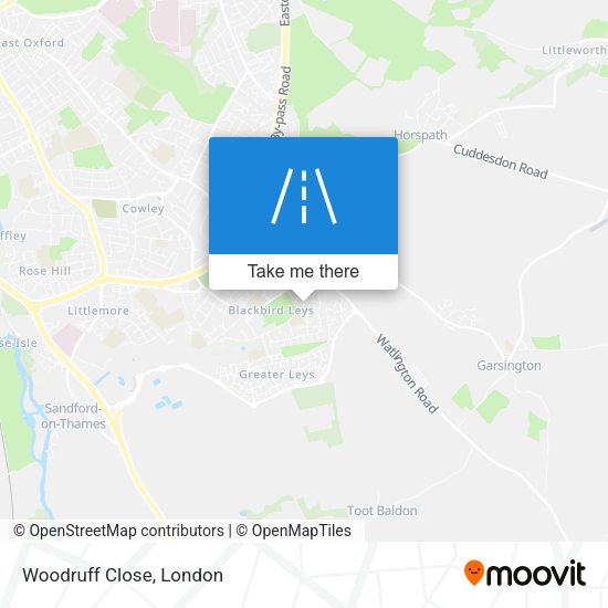 Woodruff Close map
