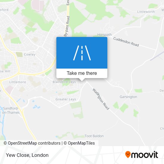 Yew Close map