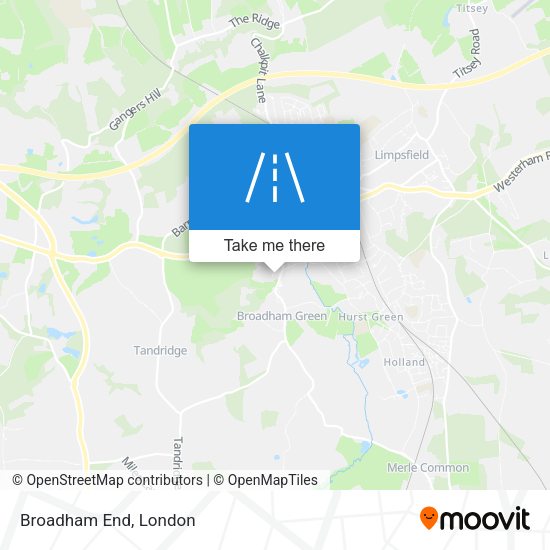Broadham End map