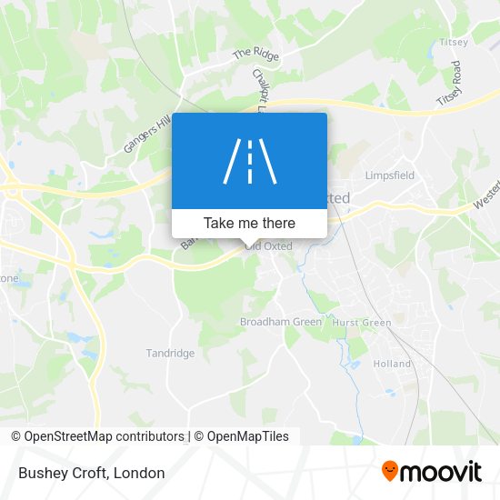Bushey Croft map