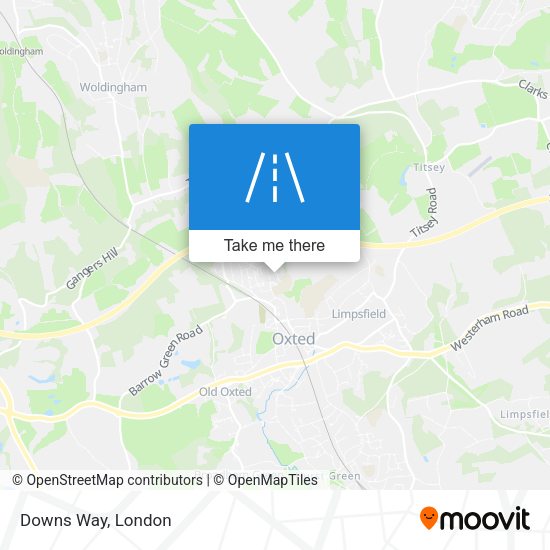 Downs Way map