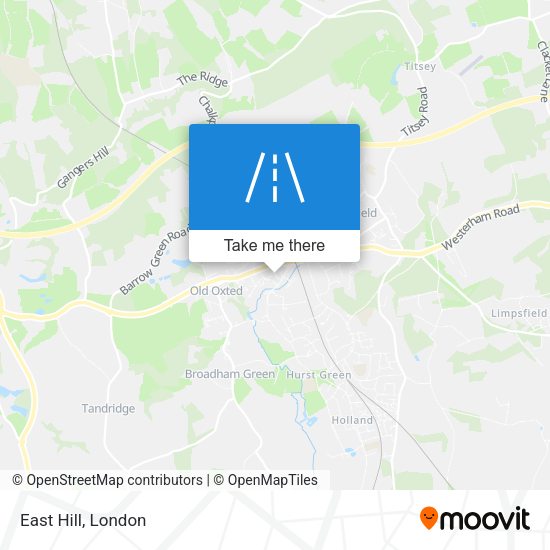 East Hill map